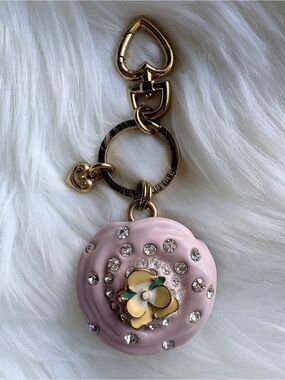 Vintage Juicy Couture Rare Pink Cupcake Bag Charm/ Key Fob